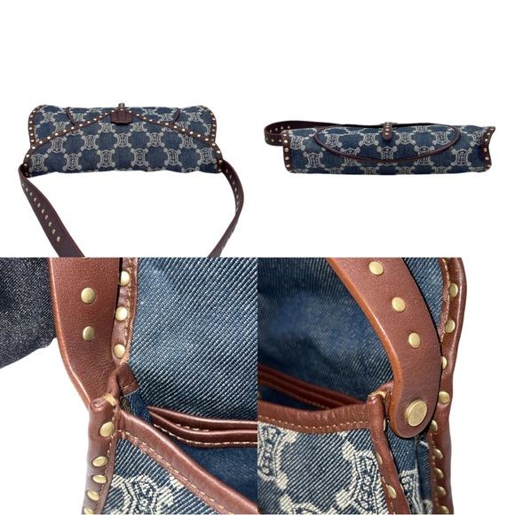 CELINE Macadam Denim Handbag - Picture 4 of 8